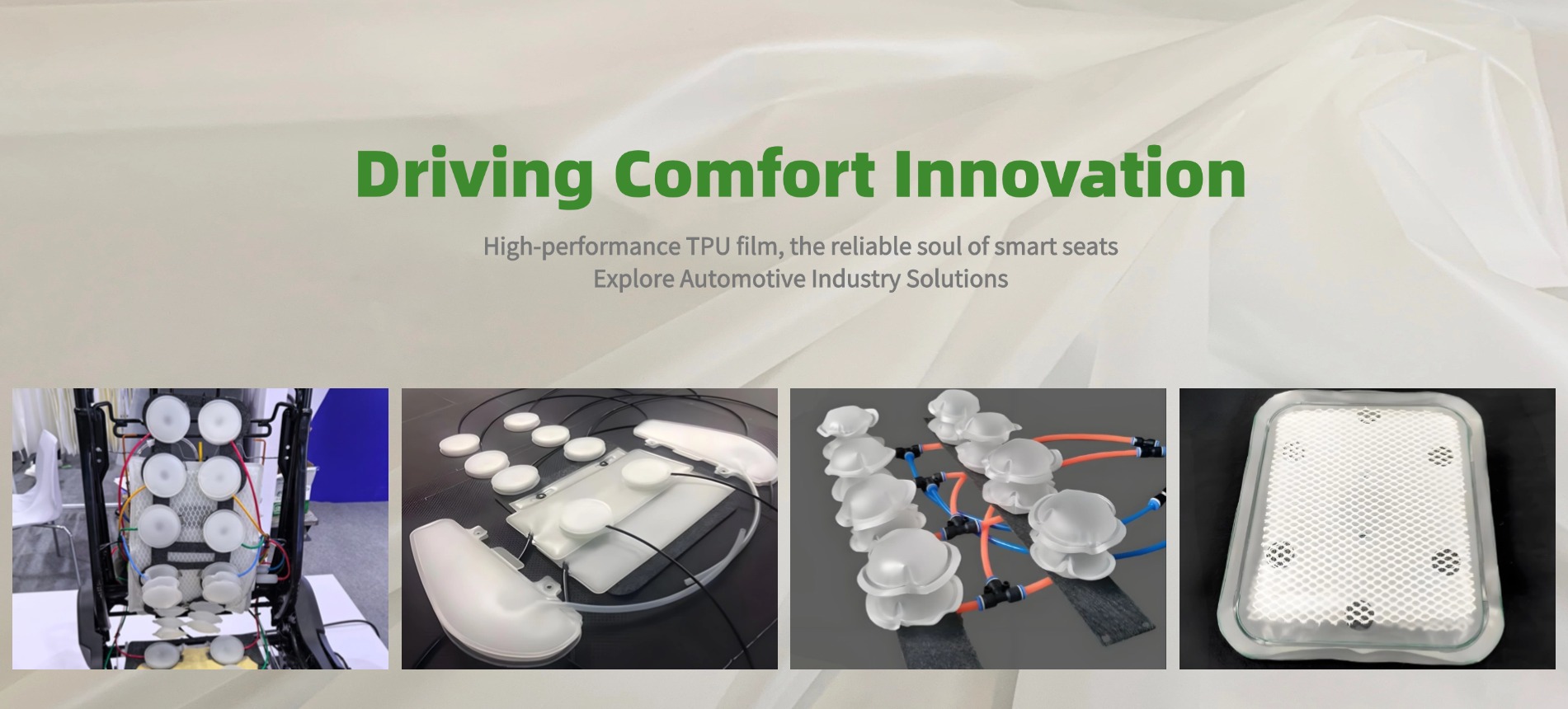 Pneumatische Komfort-Airbags für Fahrzeugsitze aus GREEN TPU-Folie